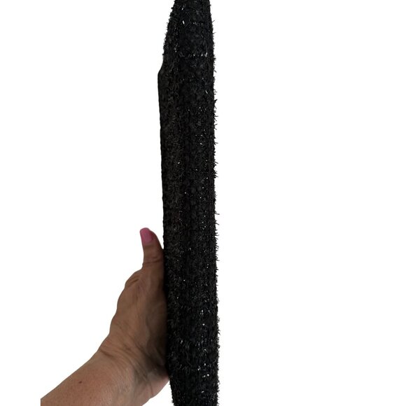 Jessica McClintock Vtg. Womens Black Tweed Evening Clutch Elegant Old Money Y2K - Picture 7 of 11